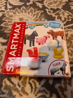 SMARTMAX My First Farm Animals Magnetic Toy Set - Multicolor missing the white l
